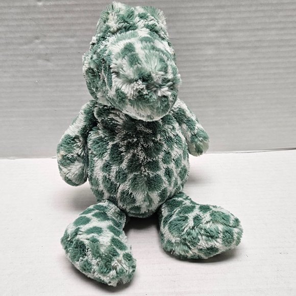Jellycat mint Green white Dapple Crocodile Croc Plush Animal Lovey